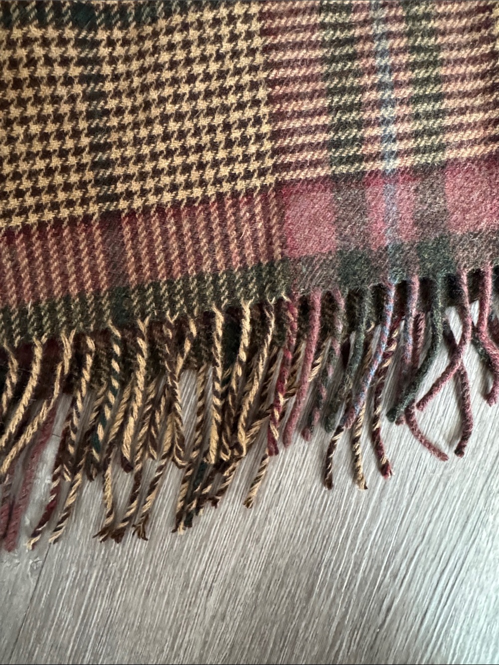 Ralph Lauren Wool Plaid Fringe Midi Skirt - Picture 8 of 11